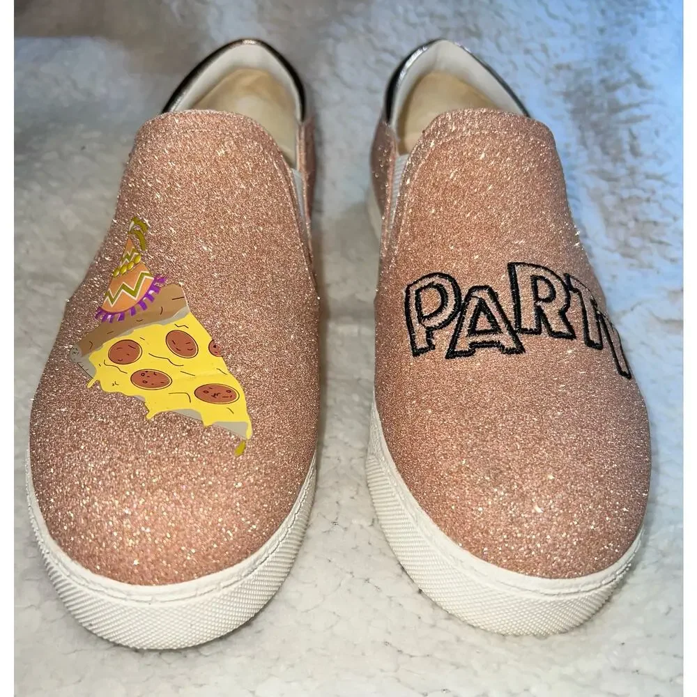 Circus by Sam Edelman rose gold glittery slip-ons - size 7M
